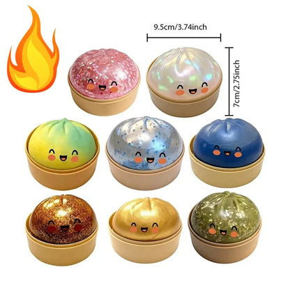 Simulation Flash Dumpling Pressure Ball Slow Rebound Soft Pinch Decompression Office Home Decorat Children Adults Birthday Gifts