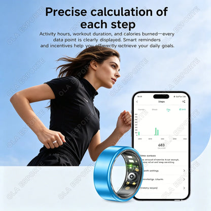 New R12 Smart Ring For Women Men Heart Rate Monitor Waterproof 100+ Sport Modes SmartRing Remote Control Take Photo Caculate Steps Sleep Monitor Healthy Ring for Couple Ring Gift