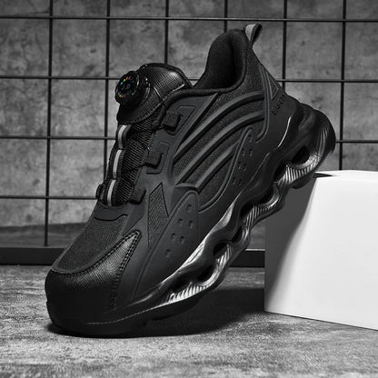Rotating Button New Safety Shoes Men Anti-smash Anti-puncture Work Shoes Fashion Men Sport Shoes Security Protective Boots Men